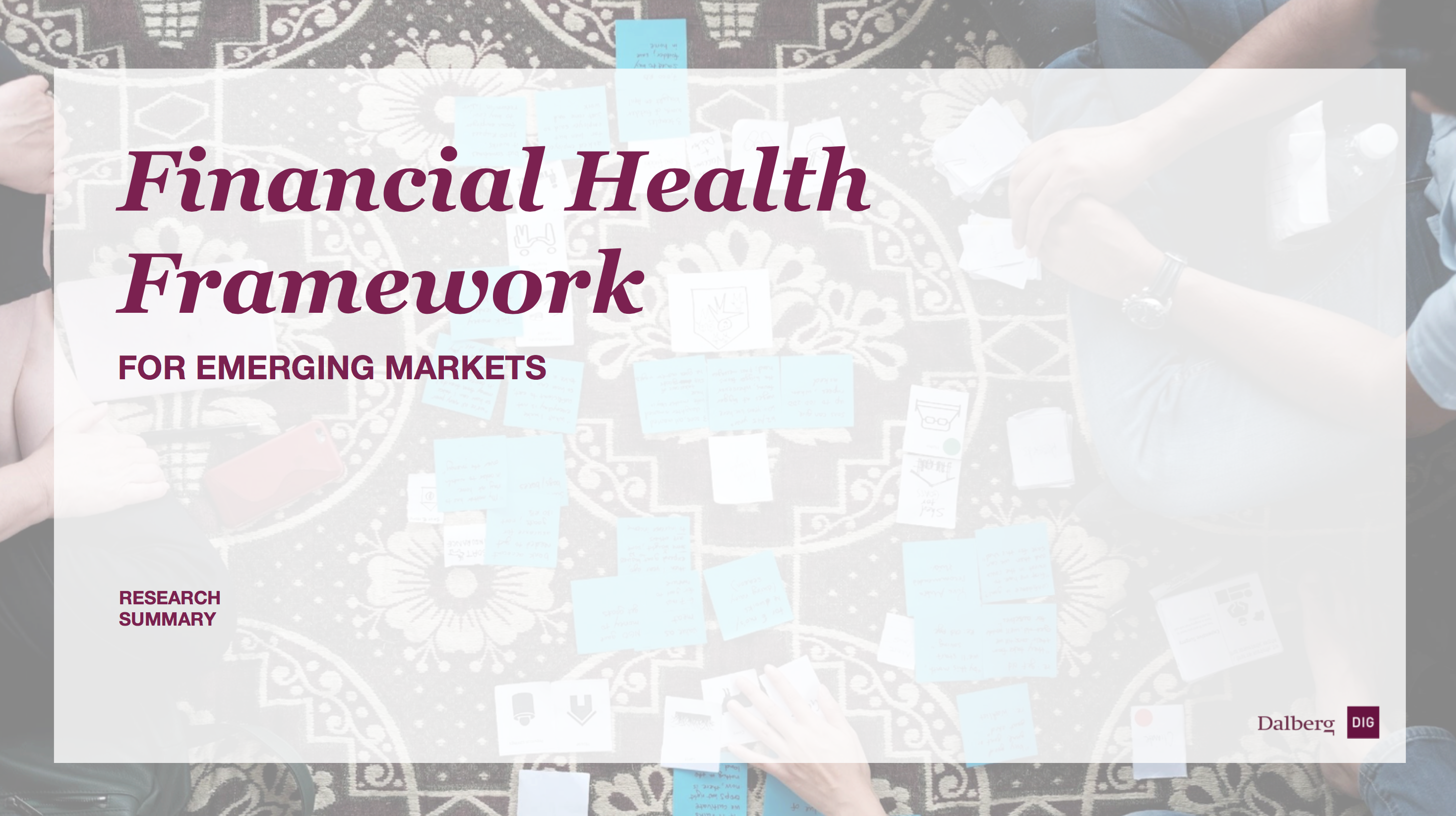 Financial Health Report Cover Page